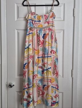 NWT | BLU PEPPER | LARGE | MIDI SUMMER PATTERN DRESS